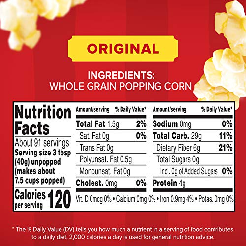 Orville Redenbacher's Gourmet Popcorn Kernels, Original Yellow, 8 lb.