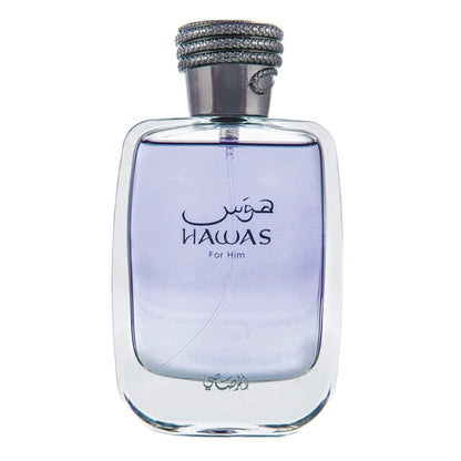 RASASI Hawas For Men Eau De Parfum Spray 100ML (3.4 Oz) - Long Lasting Arabian Perfume, Premium Perfume Men, Ideal for Special Occasions & Daily Elegance, A Bold and Captivating Fragrance