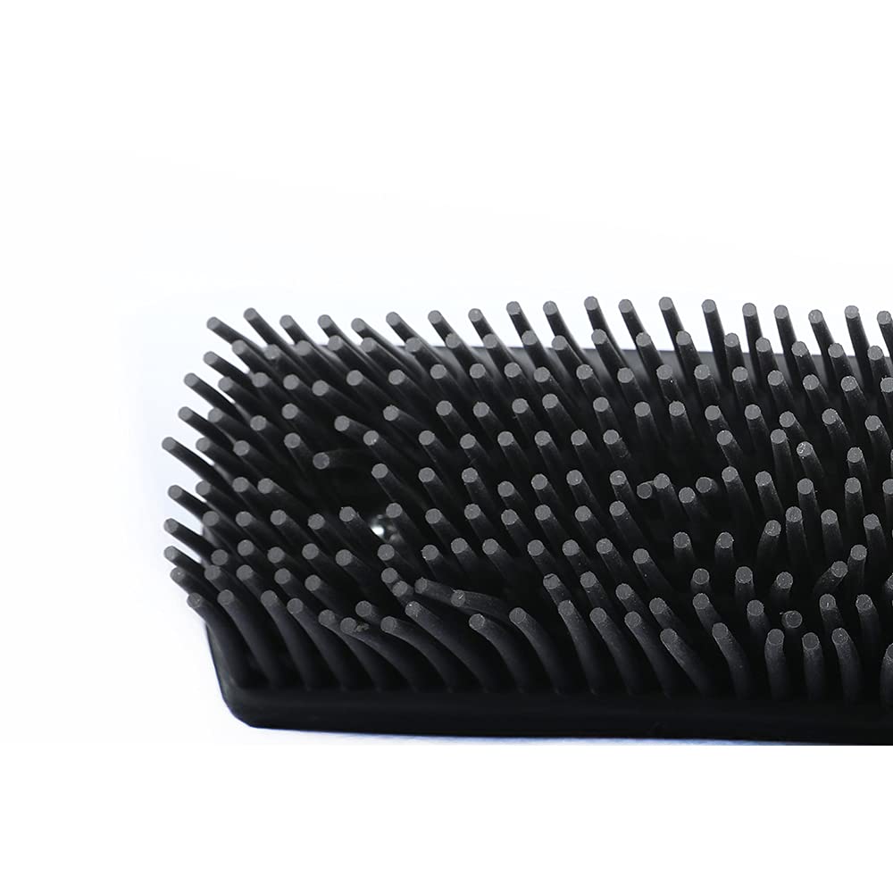 Godiyyer Rubber Pet Hair Removal Brush Lint & Cat Dog Hair Remover Brush Pet Silicone Lint and Debris Remover for Cleaning, Grooming, Home,Black