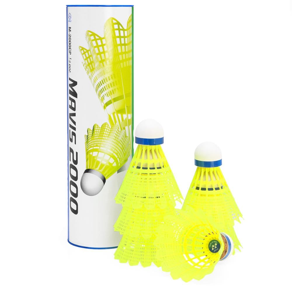 Mavis 2000 Nylon Tournament Shuttle-Yellow (1/2 Dozen)