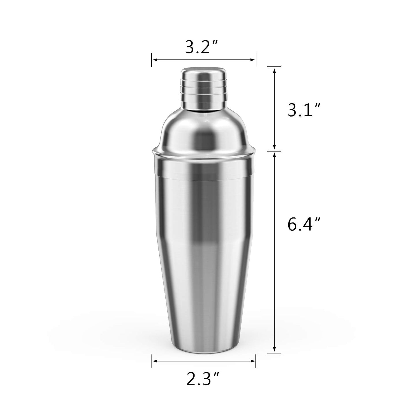 LUCKYGOOBO Cocktail Shaker,24 oz Martini Shaker,Drink Shaker Built-in Strainer,Professional Stainless Steel Margarita Mixer,Bartender Kit Gifts.