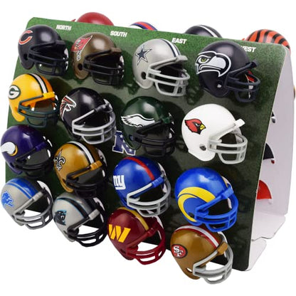 Riddell 32 Piece NFL Helmet Tracker Set - Gumball Size Helmets - All NFL Current Logo's - New 2023 Set