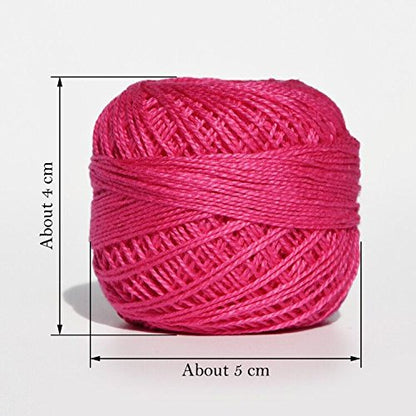 LE PAON 48 Crochet Thread Set Balls 100% Long-Staple Cotton Rainbow Colors of Size 8 Threadand Free 30 Golden Needles 48 Balls for Crochet Hardanger Cross Stitch Needlepoint Hand Embroidery