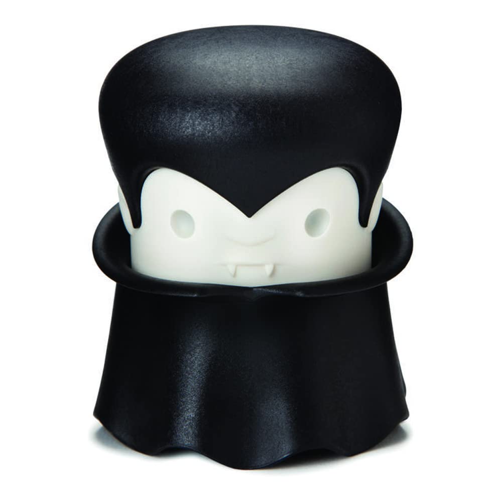 OTOTO Gracula Garlic Crusher, Garlic Peeler, Also for Ginger, Nuts, Chili, Herbs - Twist Top Mincer & Easy Squeeze Manual Press Peeler, Goth Gifts