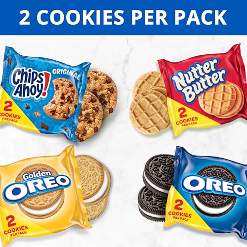 OREO, CHIPS AHOY!, Nutter Butter, SOUR PATCH KIDS & SWEDISH FISH Cookies & Candy Variety Pack, 40 Snack Packs