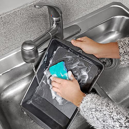 O-Cedar Scrunge Non-Scratch Scrub Sponge (Pack of 6) Multi-Use, All-Purpose, Odor-Resistant, Scrubbing Sponge Safely Cleans All Hard Surfaces in Kitchen and Bathroom