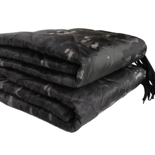 GHILEO Camo Poncho Liner, Army Blanket, Military Sleeping Bag, with A Compression Carrying Bag, for Traveling, Hiking, Camping, Outdoor Survival, Car Blanket