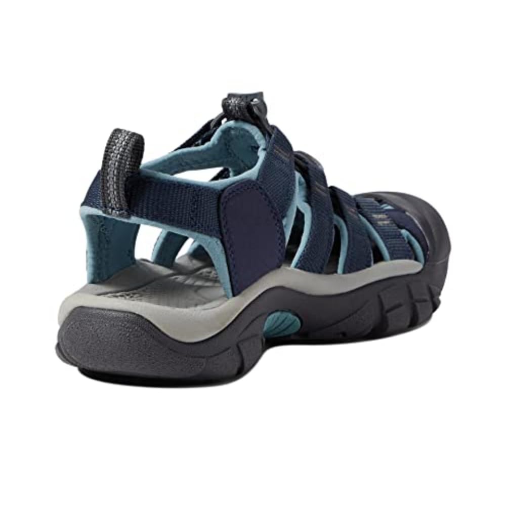 KEEN Women's Newport H2 Closed Toe Water Sandals, Navy/Magnet, 8