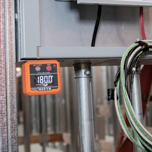 Klein Tools 935DAG Digital Electronic Level and Angle Gauge, Measures 0 - 90 and 0 - 180 Degree Ranges, Measures and Sets Angles