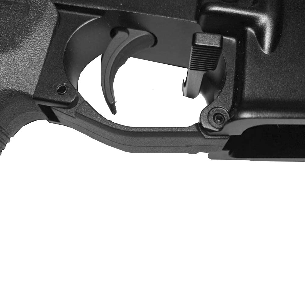 Gotical- Combo of 2-2 Pieces of Durable & Heavy Duty All Aluminum 6061 T6 M Operator Enhanced Drop in Trigger Guard- 2 Pieces Included (Black)