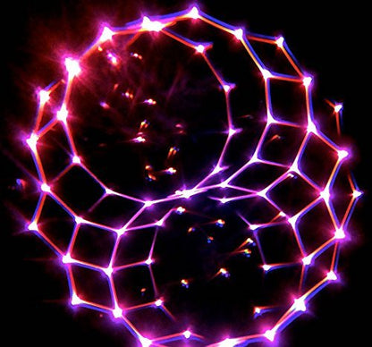 GloFX Kaleidoscope Glasses | Plastic Frame Diffraction Glasses with Glass Crystal Lens | 3D Prism Rainbow Effect - Great EDM, Concert, and Rave Accessory