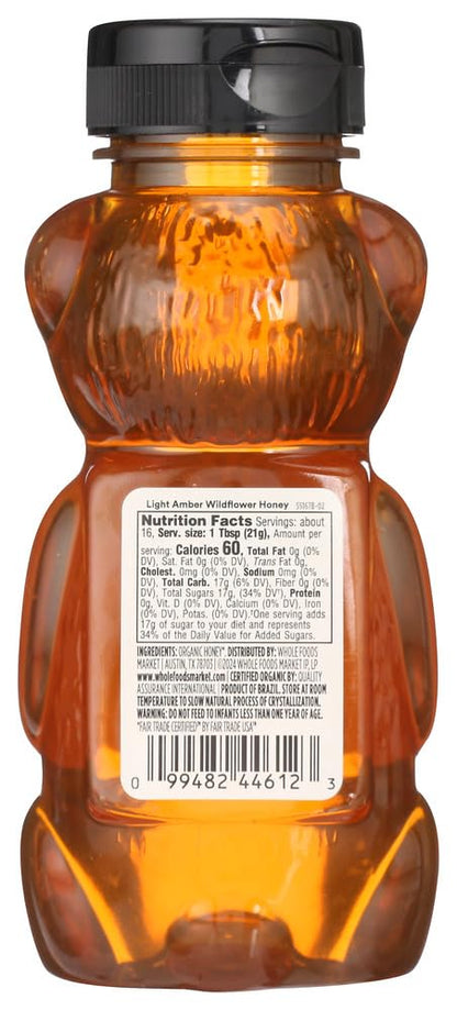 365 by Whole Foods Market, Organic Light Amber Wildflower Honey, 12 Ounce