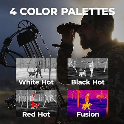 AGM Global Vision Taipan TM15-256 Thermal Imaging Monocular - 256x192 Resolution, 12μm Pixel Pitch, Video Recording 1-8x Digital Zoom Heat Vision Thermal Optic for Hunting