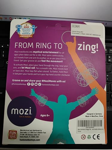 Mozi Geometric Magic Flow Bracelet - Easy to Use - 3D Bracelet Spiral Toy, Spinning Bracelet Spiral for Children and Adults (Iridescent)