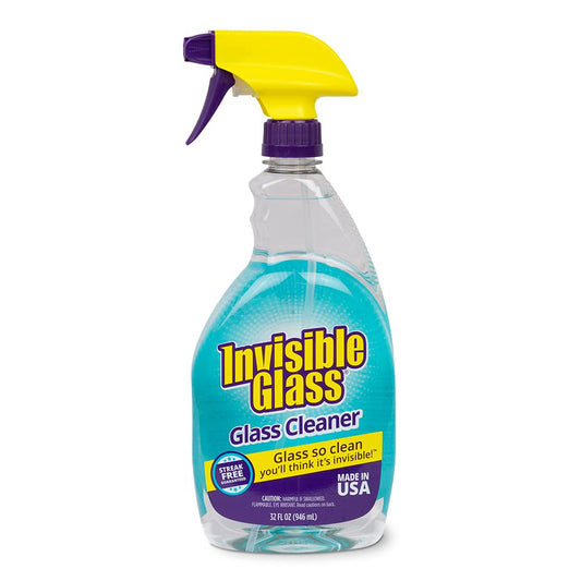 Invisible Glass 92194 Premium Glass and Window Cleaner for Auto and Home Cleans Glass, Windows, Glass Cooktops, Patio Doors, and More, Streak-Free, Ammonia-Free, Tint-Safe, 32 Fl Oz, Pack of 1