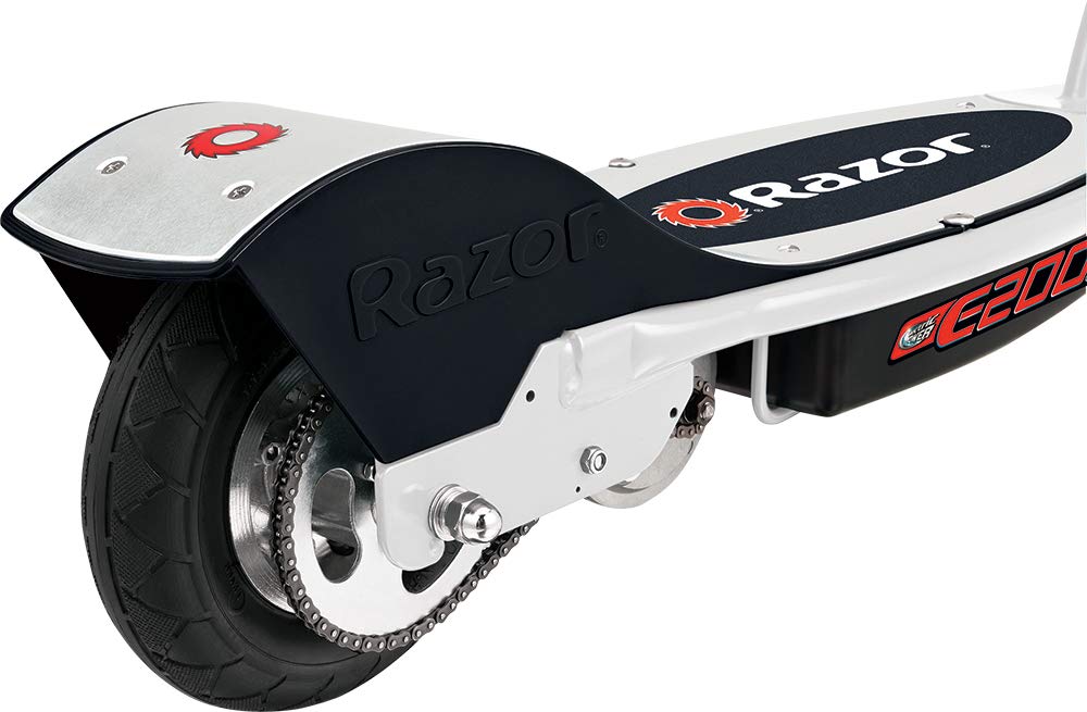 Razor E200 Electric Scooter for Kids Ages 13+ - 8" Pneumatic Tires, 200-Watt Motor, Up to 12 mph and 40 min of Ride Time, For Riders up to 154 lbs