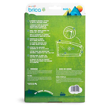 Munchkin® Brica® Magnetic Stretch to Fit™ Sun Shade, Black, 2 Pack