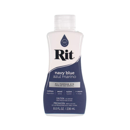Rit Dye Liquid – Wide Selection of Colors – 8 Oz. (Navy Blue)