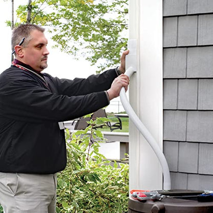 Oatey Mystic Rainwater Collection System, 2 in. x 3 in., White