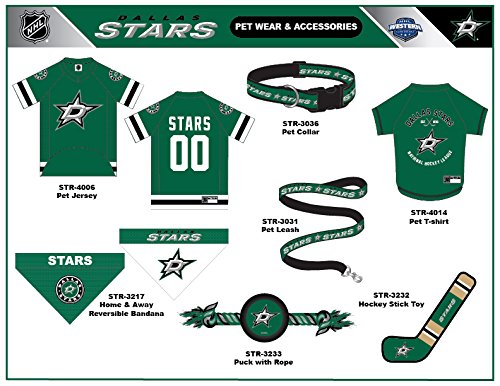 NHL Dallas Stars Bandana for Dogs & Cats, Large/X-Large. - Cute & Stylish Bandana! The Perfect Hockey Fan Scarf Bandana, Great for Birthdays Or Any Party!