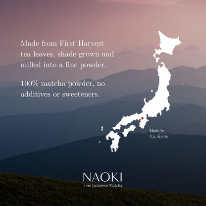 Naoki Matcha Superior Ceremonial Blend – Authentic Japanese First Harvest Ceremonial Grade Matcha Green Tea Powder from Uji, Kyoto (100g / 3.5oz)