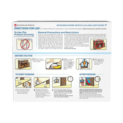Hot Shot No-Mess! Fogger With Odor Neutralizer 3 Count-1.2 Ounce Cans, Kills Hidden Bugs, No Need To Turn Off Pilot Lights