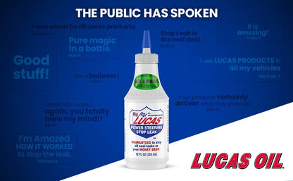 Lucas Oil 10008 Power Steering Stop Leak - 12 Ounce