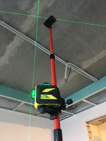 Firecore 13 Ft./4m Telescoping Laser Pole with 1/4-Inch by 20-Inch Laser Mount, Adjustable Laser Level Mounting Pole for Rotary and Line Lasers-FLP400A