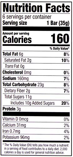 Amazon Brand - Happy Belly Sweet & Salty, Almond Granola Bars, 1.2 Oz, 6 Count