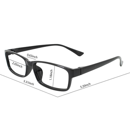 Reader +1.50 Black Rectangle Full Rim Anti Reflective Men Women Eyeglasses Reading Comfortable stylish glasses