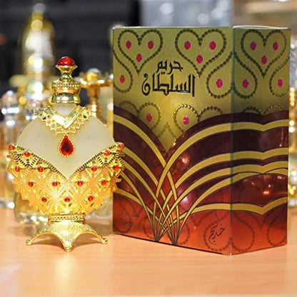 KHADLAJ PERFUMES Hareem Al Sultan Gold Concentrated Perfume Oil for Unisex, 1.18 Ounce