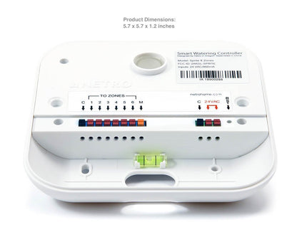 Netro Smart Sprinkler Controller, WiFi, Weather aware, Remote access, 6 Zone, Compatible with Alexa