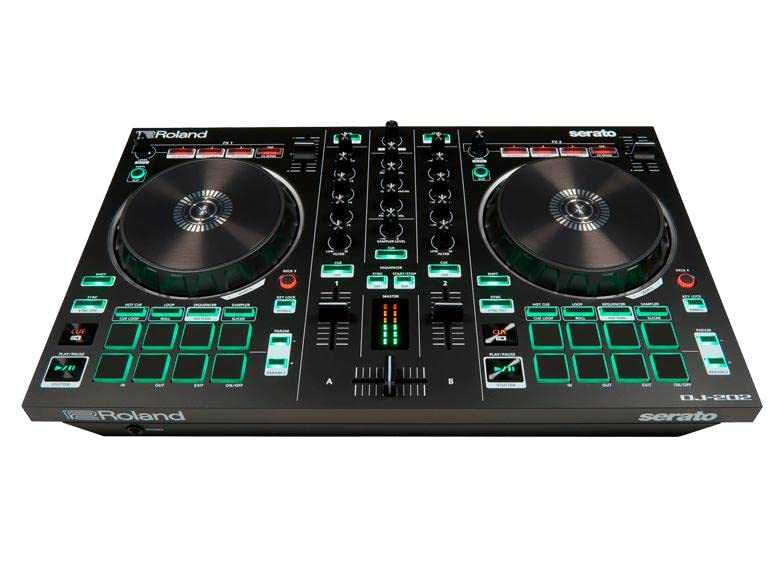 Roland DJ-202 2-Channel Serato DJ Controller with Drum Machine