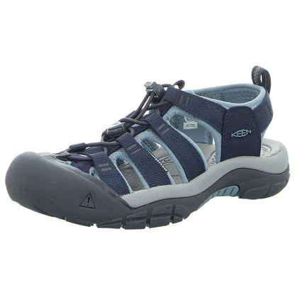 KEEN Women's Newport H2 Closed Toe Water Sandals, Navy/Magnet, 8