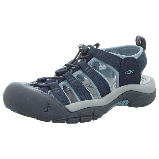 KEEN Women's Newport H2 Closed Toe Water Sandals, Navy/Magnet, 8