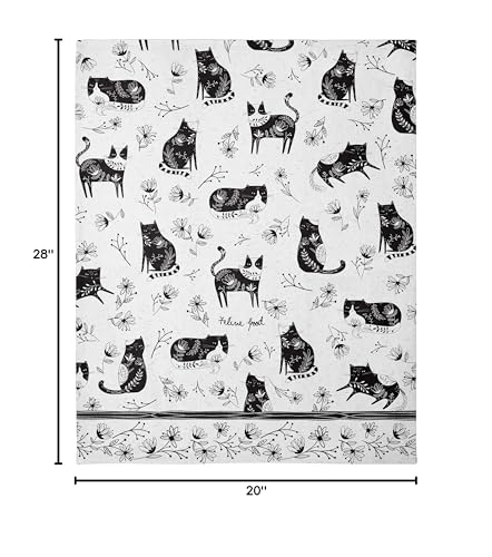 Karma Boho Tea Towels Cat 18" x 22"