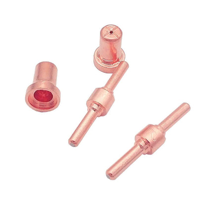 Plasma Cutter Consumables fits CUT40 CUT50 with Plasma Cutter Torch PT31 LG40 for RBC-4000/4500/5000D 40 PCS Nozzle Electrode Extended Long Tip Shroud Shield Cup