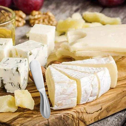 Linwnil Spreader Knife Set,4-Piece Cheese and Butter Spreader Knives,Mini Serving Tongs,Stainless Steel Multipurpose Butter Knives