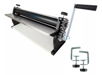 18-Inch Pizza Dough Roller Machine with Hand Crank - Pasta Maker, Dough Sheeter Features Non-Stick Rollers with Thickness Control - Solid Steel and Aluminum Construction