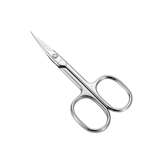 LIVINGO Premium Manicure Scissors Multi-purpose Stainless Steel Cuticle Pedicure Beauty Grooming Kit for Nail, Eyebrow, Eyelash, Dry Skin Curved Blade 3.5 inch
