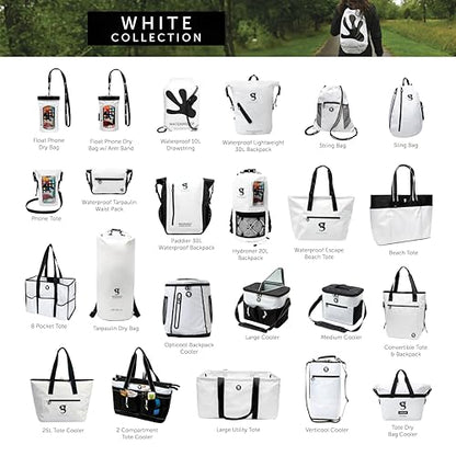 geckobrands Verticool Cooler - Insulated Portable Soft Cooler Bag with Adjustable Shoulder Strap, Holds 9 Cans or 2 Wine Bottles, Perfect for Beach, Picnics, and Outdoor Activities