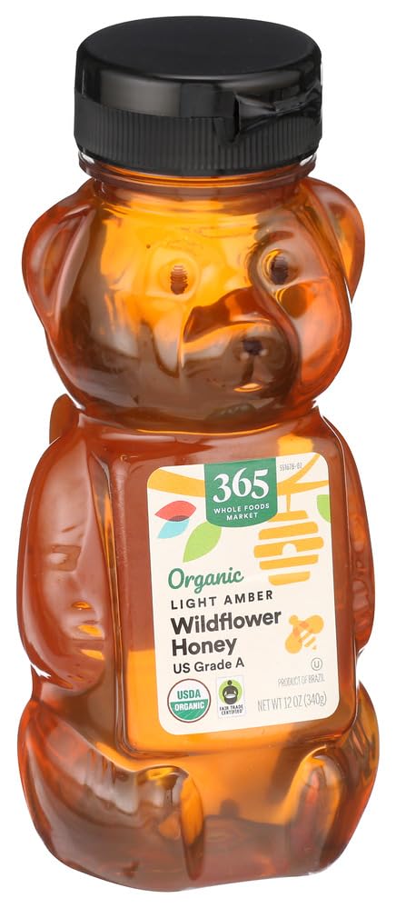 365 by Whole Foods Market, Organic Light Amber Wildflower Honey, 12 Ounce