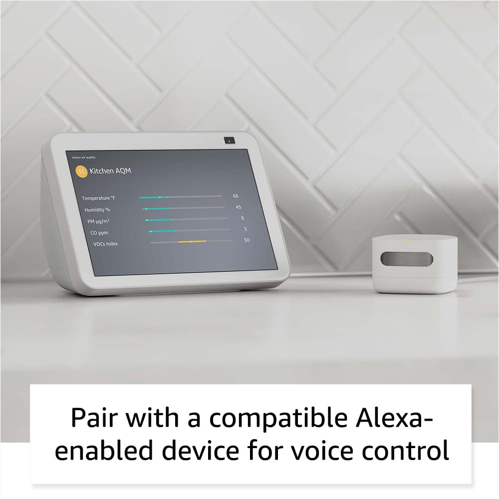 Amazon Smart Air Quality Monitor – Know your air, Works with Alexa