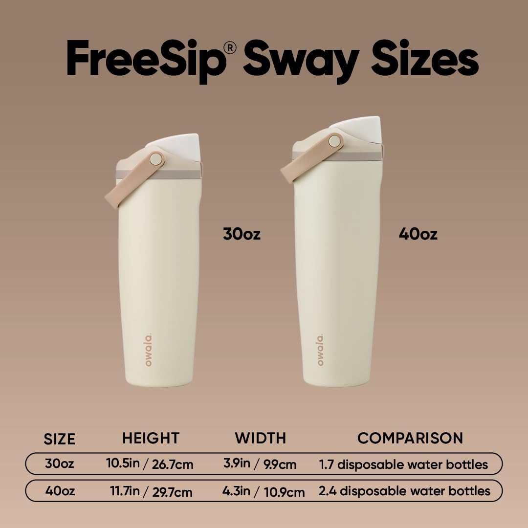 Owala FreeSip Sway - Stainless Steel - 30-oz. - Tan (Lightly Toasted)