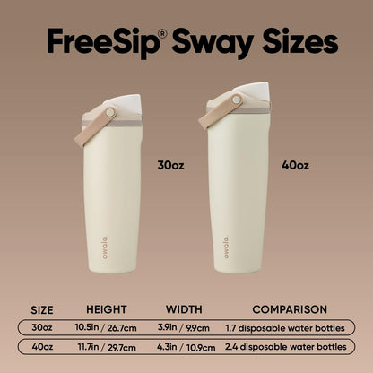 Owala FreeSip Sway - Stainless Steel - 30-oz. - Tan (Lightly Toasted)