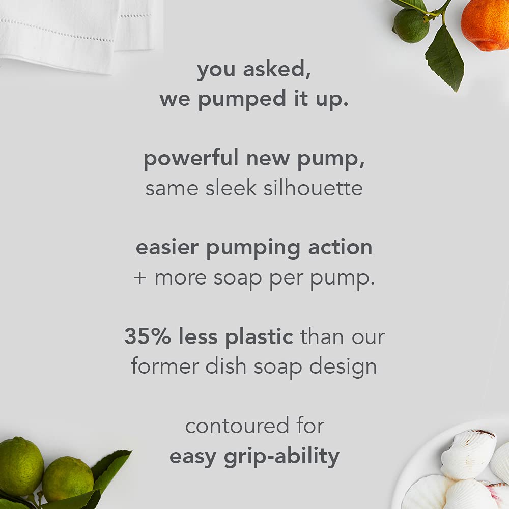 Method Gel Dish Soap , Clementine, Biodegradable Formula, Tough on Grease, 18 Fl Oz (Pack of 4)