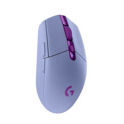 Logitech G305 LIGHTSPEED Wireless Gaming Mouse, Hero 12K Sensor, 12,000 DPI, Lightweight, 6 Programmable Buttons, 250h Battery Life, On-Board Memory, PC/Mac - Lilac