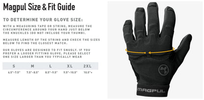 Magpul Patrol Glove 2.0 Lightweight Tactical Leather Gloves, Coyote, Small