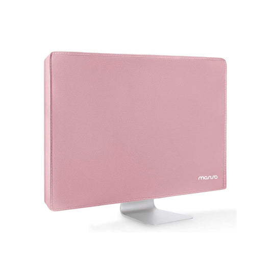 MOSISO Monitor Dust Cover 22, 23, 24, 25 inch Anti-Static Dustproof LCD/LED/HD Panel Case Computer Screen Protective Sleeve Compatible with iMac 24 inch, 22-25 inch PC, Desktop and TV, Pink