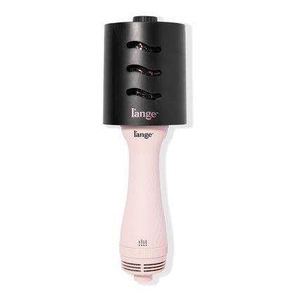 L'ANGE HAIR Le Volume 2-in-1 Titanium Blow Dryer Brush | Hot Air Brush for Hair Drying & Styling | Ionic Oval Barrel for Smooth, Frizz-Free Volume | (Blush – 60mm)